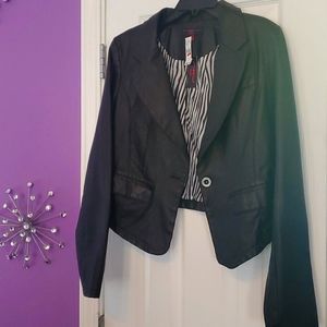 New Wet Seal Faux Leather Blazer